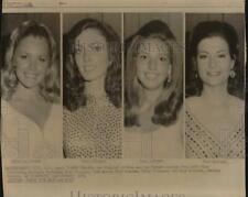1974 Press Photo Four Of The Top Ten Finalists In Miss America Pageant picture