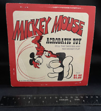 Vintage Mickey Mouse Acrobatic Toy Disneyland Souvenir Flip Toy picture