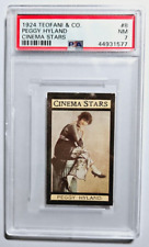 1924 TEOFANI CINEMA STARS #8 PEGGY HYLAND  PSA 7 NM HIGEST GRADED POP 1 picture