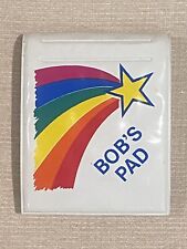 Vintage 1982 Vinyl Iconic Rainbow Star Notepad Note “Bob’s Pad” Name Bob USA picture
