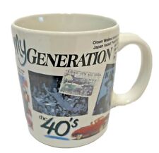 Vintage 1994 Peacock Papers My Generation The 40s Coffee Tea Cup Mug picture
