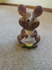 VTG CHEESE MOUSE HAND PAINTED CHEF ADORABLE KITCHY FUN UNUSUAL 4