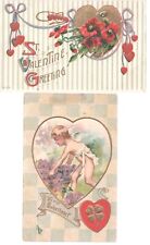 Postcards, Valentine Postcards Early 1900s Unused Vintage picture
