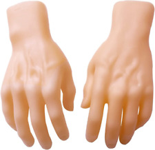 Medou 2 Pieces Spooky Halloween Decoration Realistic Hands, Fake Human Hands Blo picture