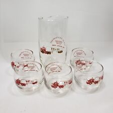 Vintage H&H Transport Decanter and Whiskey Glasses Set Truck Advertising 6 pc picture