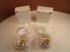 Pair of Cheerios Cereal Authentic #43 Dodge Race Car Keychains Petty picture