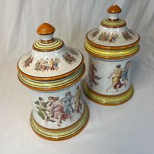 Vintage Crackle Glaze Porcelain Decorative Jar with Lid picture