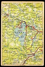 LATVIA Ugale Lielrenda Postcard 1930s Railway Map #12 picture