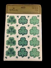 Vintage St Patrick's Hallmark Shamrock Stickers 4 Sheets New, Sealed picture