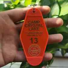 Friday The 13th Camp Crystal Lake Horror Movie Motel Hotel Cabin Keychain Orange picture