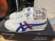 Onitsuka Tiger MEXICO 66 Classic Sneakers White/Dark Blue D507L-0152 Unisex New picture