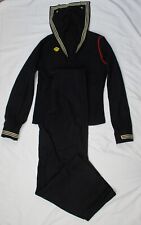 VTG WWII Naval Clothing Factory Cracker Jack Uniform Wool Pants and Jacket picture