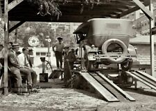 1924 Vintage Texaco Gas Station PHOTO Havoline Oil Change Service Station DC picture