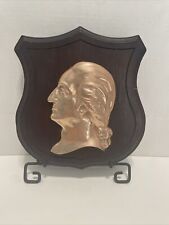 George Washington Metal Profile Bust - Plaque Mounted - Wall Hanging - Vintage picture