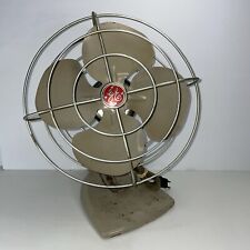 General Electric Desk Fan Vintage Metal GE Table Top WORKS Don’t Oscillate ￼ picture