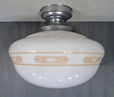 Vintage Antique Art Deco Semi Flush Mount Hanging Ceiling Light Lamp Pendant picture