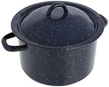 IMUSA USA Blue 6-Quart Speckled Enamel Stock Pot with Lid picture