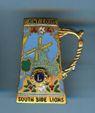 Lions Club Pins - Missouri St Louis South Side Beer Stein Windmill picture