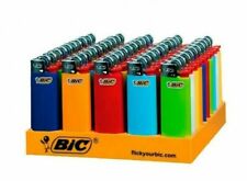 50 X Mini BIC Lighters Mix Color USA Child Safe Flint Cigarette Lighter W/ Stand picture
