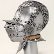 Medieval Replica Italian Helmet 1490 European Closed Burgeonet Brescia, Museum picture