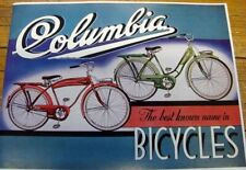 1941 Columbia Bicycle Catalog reprint of antique pre war bike brochure picture