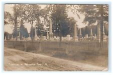 1916 Cemetery Street View at Brimfield MA Massachusetts RPPC Postcard picture