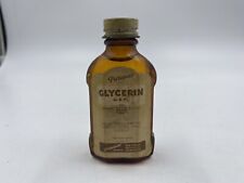 vintage Purepac GLYCERIN 1 oz bottle, partially full still, great graphics picture