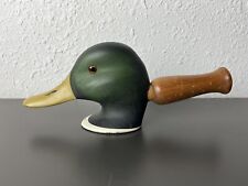 Vintage Mallard Duck Head Wood Carved Duck Call picture