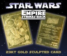 *STAR WARS Empire Strikes Back *23 KARAT GOLD CARD * FULLY  LICENCED, *RARE -NEW picture