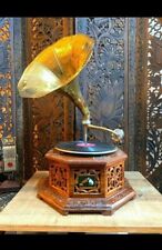 HMV Gramophone Antique, Fully Functional Working Phonograpf, win-up record playe picture