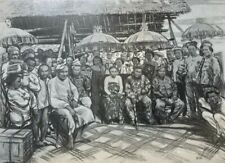 1903 Philippine Islands Wife of Moro Chief Dato Uto illustrated picture