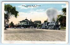 WATERVILLE, ME ~ Train Depot MAINE CENTRAL RAILROAD STATION 1910s-20s Postcard picture