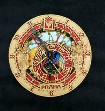 Prague Praha Wooden 3D Astronomical Clock Czech Republic Wall Clock picture