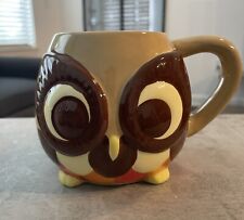 Vintage 3D Handpainted Big Eyed Owl Coffee/Tea Mug, by Mesa Home Products picture