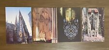 Four vintage Saint Patrick’s Cathedral postcards-UNIQUE OLD CARS AERIAL VIEW picture