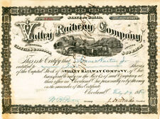 J. H. Wade - Valley Railway Co - Stock Certificate - Autographed Stocks & Bonds picture