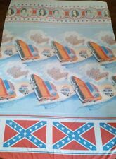 Dukes of Hazzard Vintage 1980's TWIN Top Bed Sheet 80's Television General Lee picture