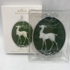 Hallmark Keepsake Ornament 2011 Santa’s Reindeer Porcelain & Metal New Christmas picture