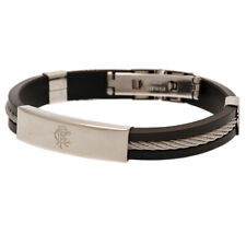 Rangers FC Silver Inlay Silicone Bracelet picture
