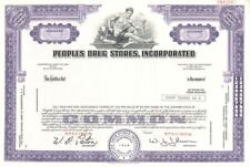 Peoples Drug Stores, Inc. - Specimen Stock Certificate - Specimen Stocks & Bonds picture