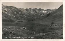 1950 RPPC Elko,NV The the Ruby Mountains Nevada Real Photo Post Card 1c stamp picture