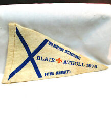 1976 15th Scottish International Boy Scout Jamborette Blair Atholl Felt Pennant picture