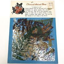 Vtg CHEMICAL STAINED FERNS Taiwan Scrapbooking Paper Crafts NOS NIP Cost Plus picture