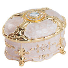 SANKYO WHITE TIN ALLOY OVAL MUSIC BOX :  NAUSICAA OF THE VALLEY OF THE WIND picture