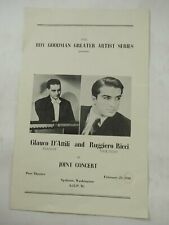 The Greater Artist Series Presents Glauco D'Attili & Ruggiero Ricci 1948 Program picture