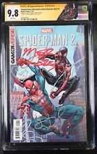 Sony Interactive SPIDER-MAN 2 #1 CGC SS 9.8 signed x2 Naji Jeter Yuri Lowenthal picture