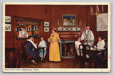 Original Old Vintage Postcard King's Arms Colonial Tavern Williamsburg Virginia picture