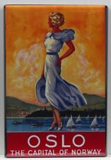 Oslo Norway Vintage Travel Poster 2