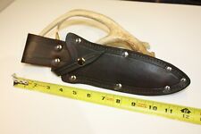 Custom Leather { TOPS-operator 7 } Belt Loop style Knife Sheath-USA MADE  picture