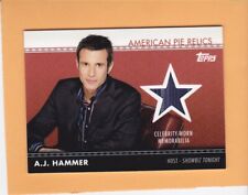 A.J. HAMMER 2011 TOPPS AMERICAN PIE #APR-2 RELICS HOST - SHOWBIZ TONIGHT  A1 picture